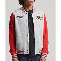 [해외]슈퍼드라이 Vintage Collegiate Bomber 스웨트셔츠 138566417 Athletic Grey Marl