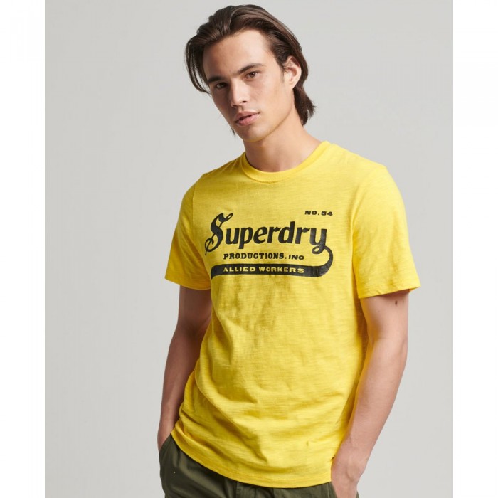 [해외]슈퍼드라이 티셔츠 Vintage Merch Store 138566622 Marine Yellow Slub