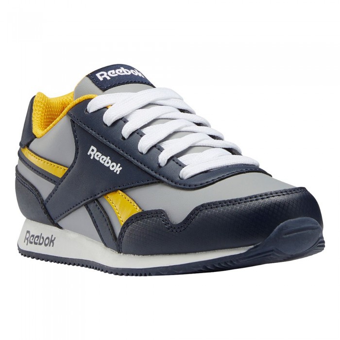 [해외]리복 Royal Classic Jog 3.0 Shoes Child 15138497925 Vector Navy / Pure Grey 4 / Always Yellow
