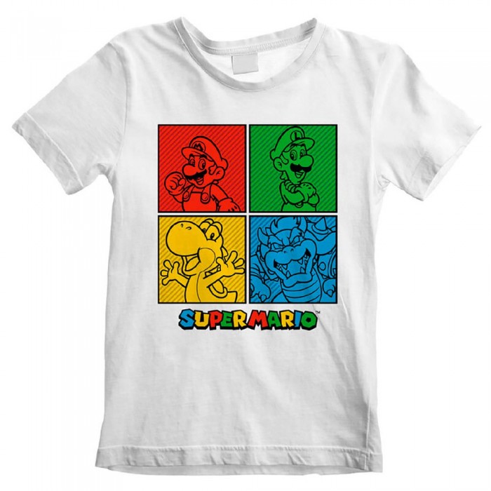 [해외]NINTENDO Short Sleeve T-Shirt Super Mario 15138642818 White
