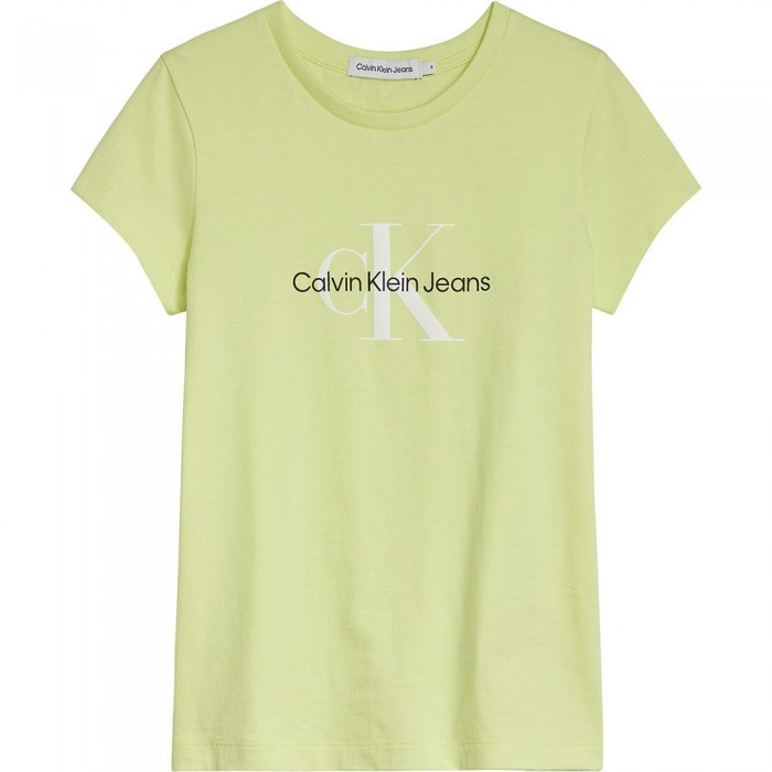 [해외]캘빈클라인 JEANS Reflective Monogram Slim Short Sleeve T-Shirt 15138645560 Lucky Pink