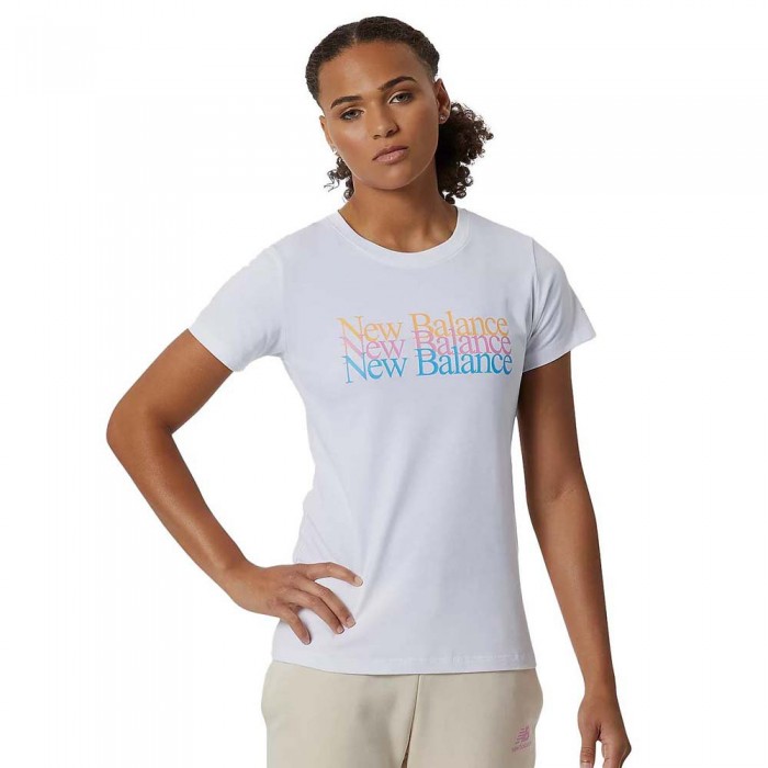 [해외]뉴발란스 Essentials Celebrate Short Sleeve T-Shirt White 1