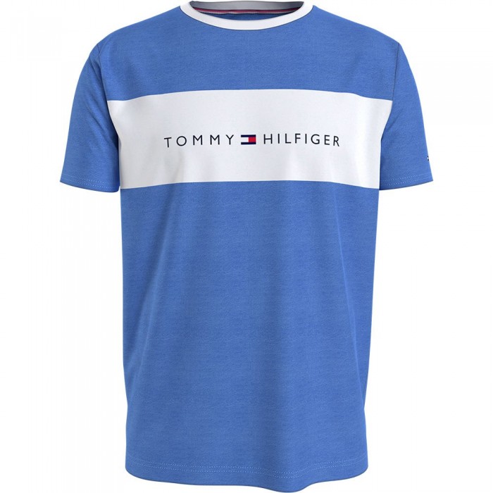 [해외]타미힐피거 언더웨어 Logo Flag Short Sleeve T-Shirt Peri Blue