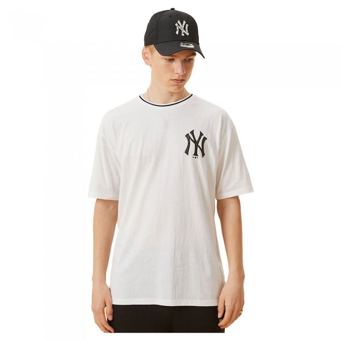 [해외]뉴에라 Essential Graphic New York Yankees Oversize Short Sleeve T-Shirt White