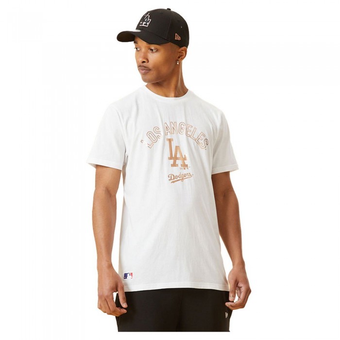 [해외]뉴에라 MLB Metallic Graphic Los Angeles Dodgers Short Sleeve T-Shirt White