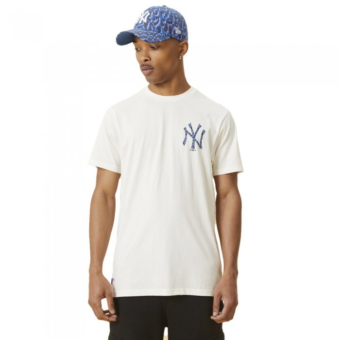 [해외]뉴에라 MLB Seasonal Infill New York Yankees Short Sleeve T-Shirt Off White