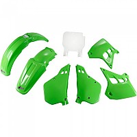 [해외]UFO Kawasaki KX 250 90-91 플라스틱 키트 9138648493 Green / White