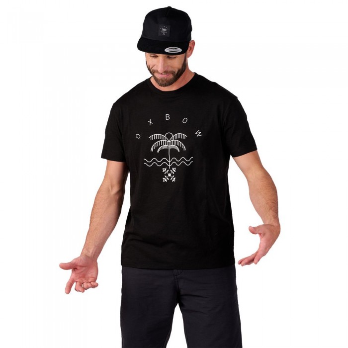 [해외]OXBOW Tossa Short Sleeve Crew Neck T-Shirt 14138652998 Noir