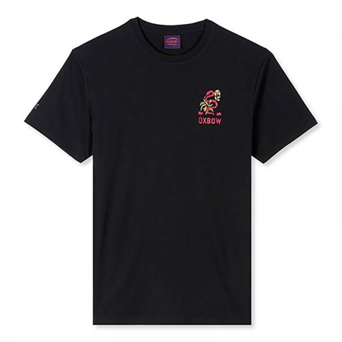 [해외]OXBOW Trissa Short Sleeve Crew Neck T-Shirt 14138653012 Noir