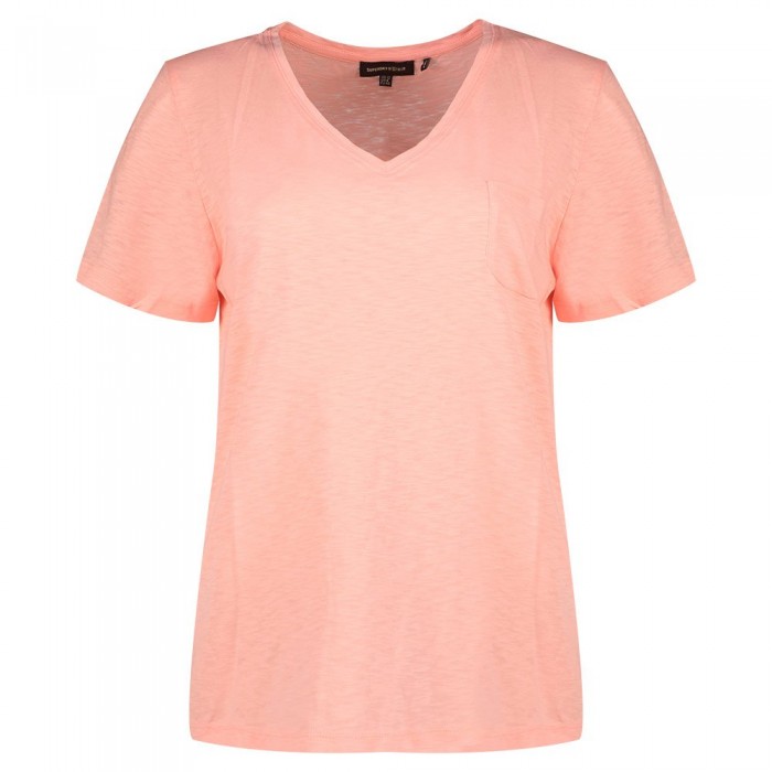 [해외]슈퍼드라이 Studios 포켓 Orange Label Essential Vee Original 반팔 티셔츠 138561238 Ballet Pink
