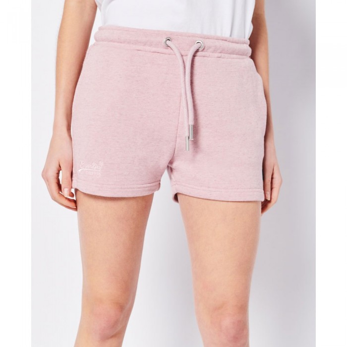 [해외]슈퍼드라이 Vintage Logo Emb Jersey Shorts La Soft Pink Marl