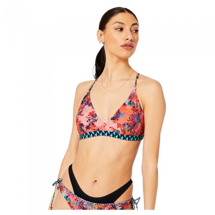 [해외]슈퍼드라이 Vintage Tropical Bikini Brief Swimsuit Mixed Print Coral