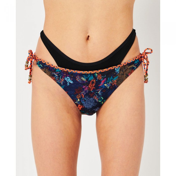 [해외]슈퍼드라이 Vintage Tropical Bikini Top Swimsuit Mixed Print Navy