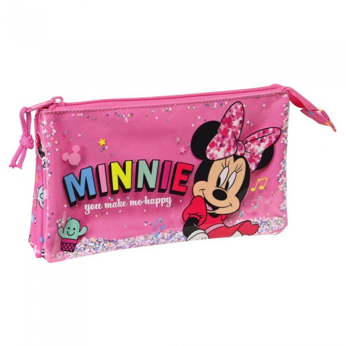 [해외]SAFTA 필통 Minnie Mouse Lucky Triple 138664489 Multicolor