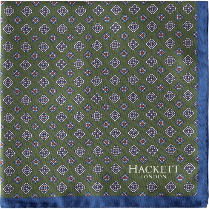 [해외]HACKETT Diamond Neat Handkerchief 3 Pairs Green