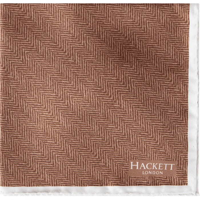 [해외]HACKETT Herringbone Handkerchief 3 Pairs Tan