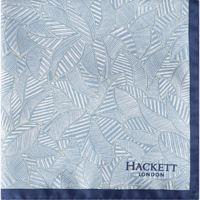 [해외]HACKETT Leaf Print Handkerchief 3 Pairs Blue