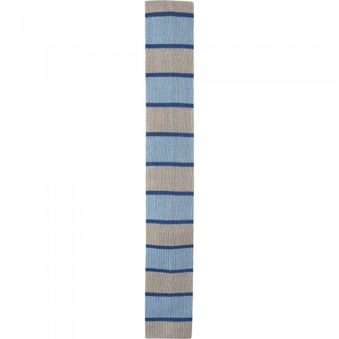 [해외]HACKETT Wide Stripe Tie Ecru / Blue