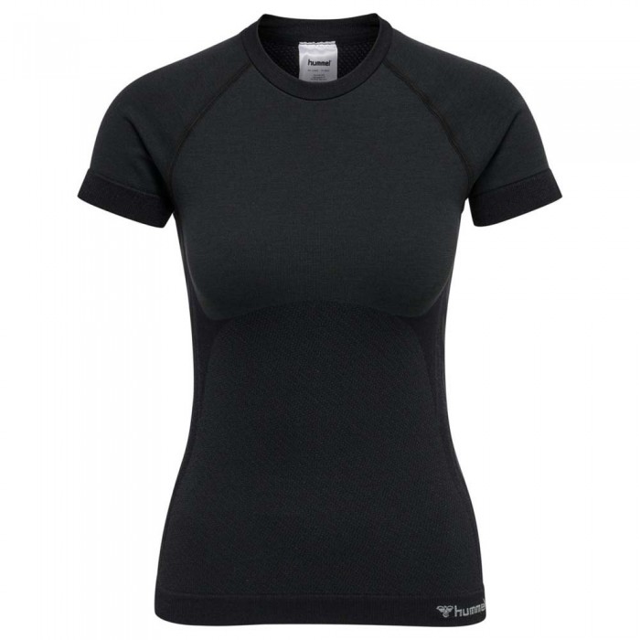 [해외]험멜 Cleaa Short Sleeve T-Shirt Seamless Black Melange