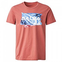 [해외]SALSA JEANS 반팔 슬림 브랜딩 티셔츠 138584558 Pink