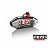 [해외]YOSHIMURA USA Race Series 미니 RS-2 Works Finish MSX 125 Grom 17-20 비인증된 완전 배기 시스템 9138690937 Black / Silver