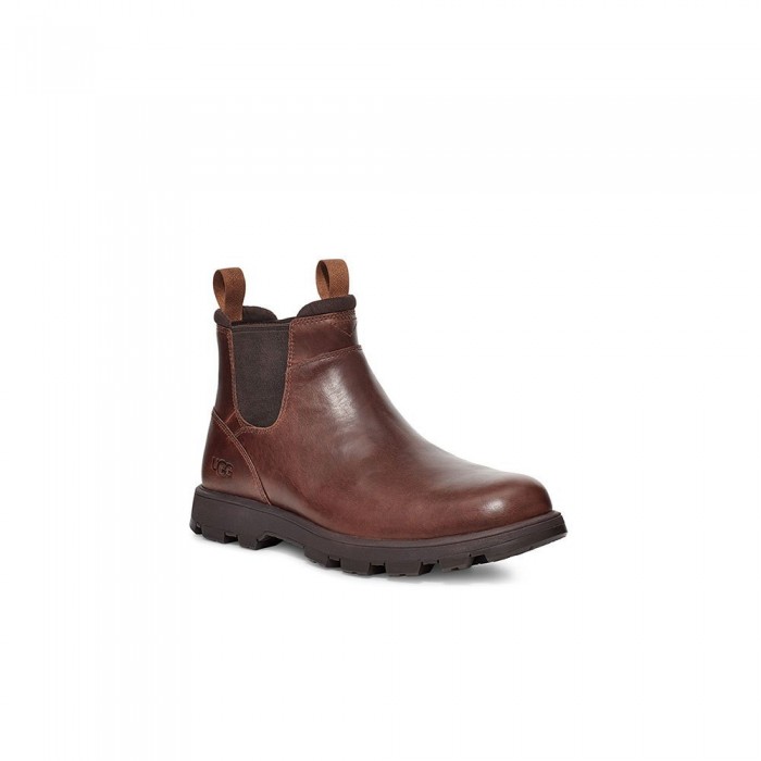 [해외]UGG Hillmont Chelsea Boots Refurbished Chestnut Leather