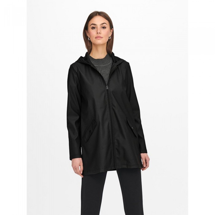 [해외]ONLY Elisa Raincoat Jacket Black