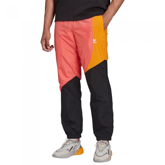 [해외]아디다스 ORIGINALS Adicolor Pants Black / Semi Turbo / Bright Orange