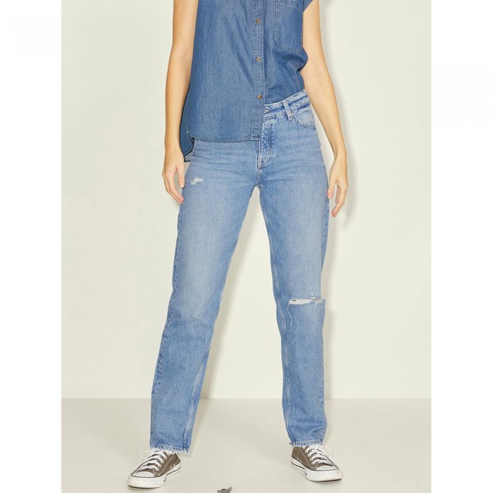 [해외]잭앤존스 Seoul Straight Mid Waist Jeans Light Blue Denim