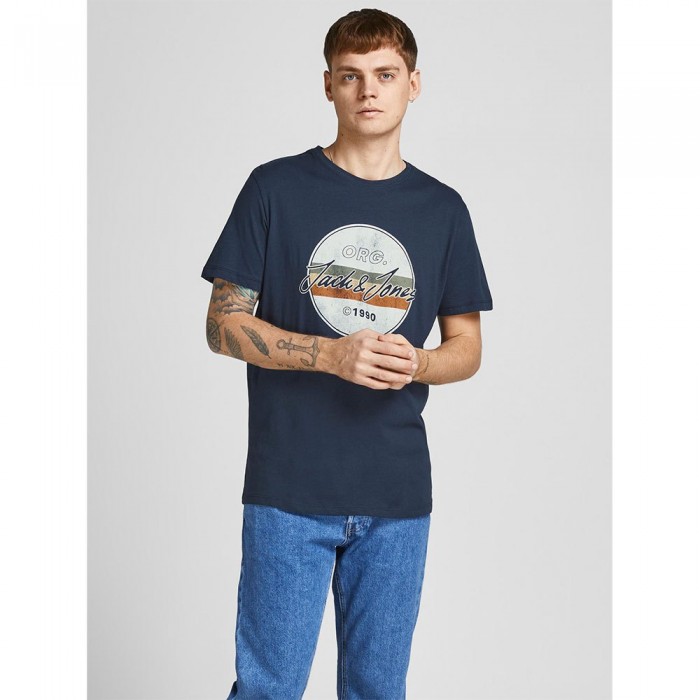 [해외]잭앤존스 Brady Short Sleeve Crew Neck T-Shirt Navy Blazer / Standard Fit / Solid