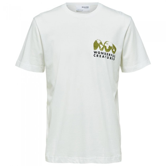 [해외]SELECTED Relaxed Joey 반팔 티셔츠 138594011 Bright White / Print Frog