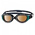 [해외]조그스 편광 울트라 수영 고글 Predator Flex 6138419664 Black Green / Polarized Copper