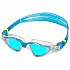 [해외]아쿠아스피어 수영 고글 Kayenne.A 6138704310 Clear / Turquoise / Blue Titanium Mirrored