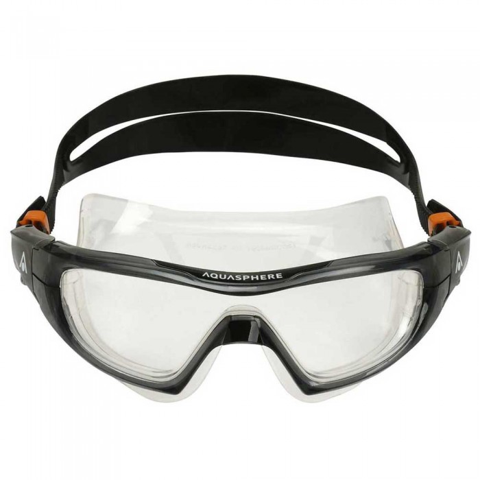 [해외]아쿠아스피어 Vista Pro Swimming Mask 6138704372 Dark Grey / Black / Clear