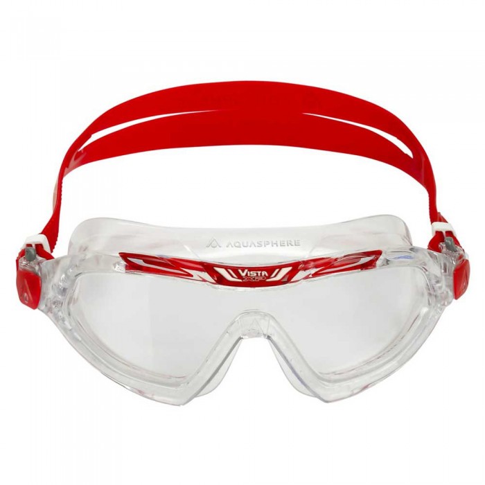 [해외]아쿠아스피어 Vista XP Swimming Mask 6138704377 Clear / Red / Clear