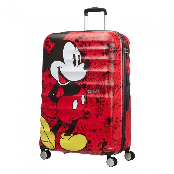 [해외]아메리칸 투어리스터 트롤리 Wavebreaker Disney Spinner 77/28 96L 138185126 Mickey Comics Red