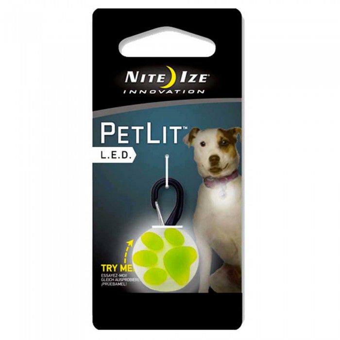 [해외]NITE IZE 손전등 Petlit LED Collar 1135919308 Lime Paw