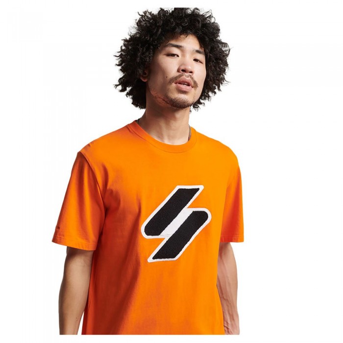 [해외]슈퍼드라이 Code Sl Chenille 티셔츠 138566082 Denver Orange