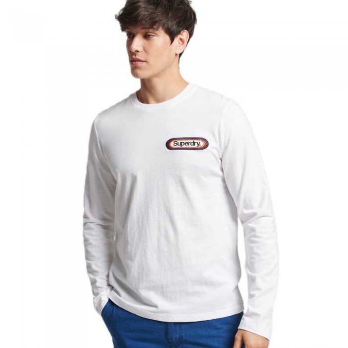 [해외]슈퍼드라이 긴팔 티셔츠 Vintage Cl Seasonal 138748123 Brilliant White