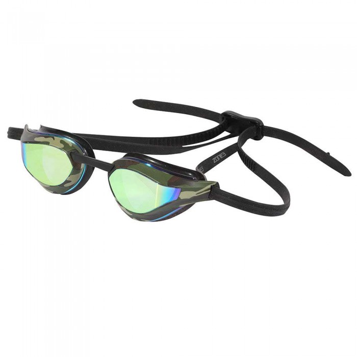 [해외]ZONE3 Viper-Speed Swimming Goggles 6138472239 Black / Green / Camo - Mirror Lens