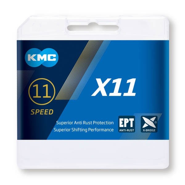 [해외]KMC 로드/MTB 체인 X11 X-Bridge 1136711627 Silver