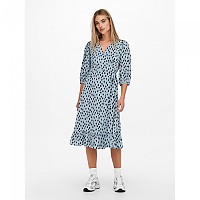 [해외]ONLY 드레스 Olivia Wrap 미드i 138776460 Blue Fog / Aop Uneven Dot