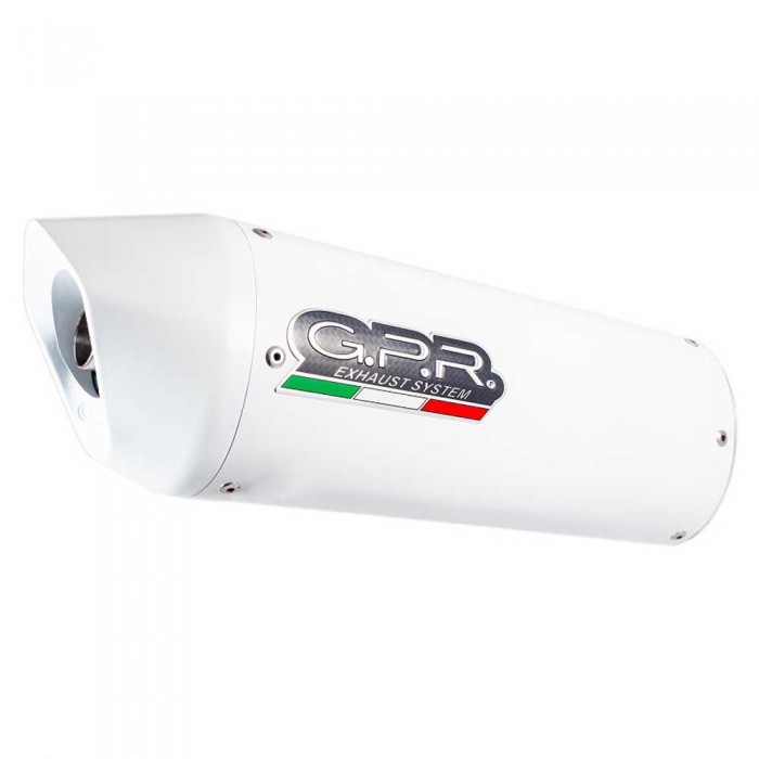 [해외]GPR EXHAUST SYSTEMS Albus 세라믹 더블 볼트 온 머플러 코멧 650 GT/R 04-16 승인 9138137068 Glossy White / Glossy White