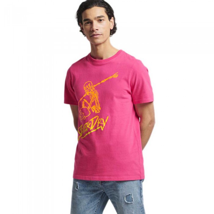 [해외]슈퍼드라이 Vintage Cali 티셔츠 138794430 Raspberry Pink