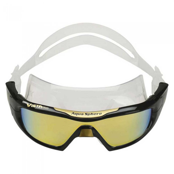 [해외]아쿠아스피어 Vista Pro Swimming Mask 6138704369 Black / Black / Gold Titanium Mirrored