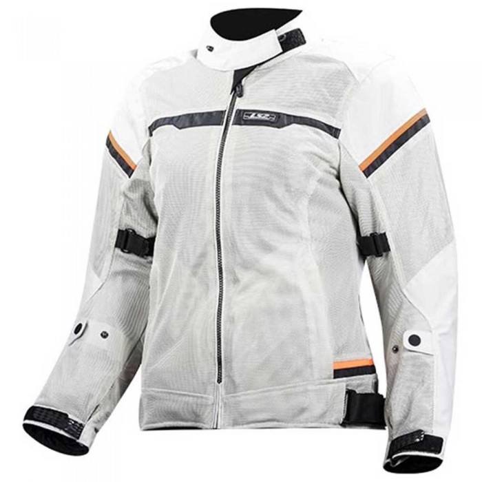 [해외]LS2 Textil Riva 재킷 9138212663 Light Grey / High Vis Orange