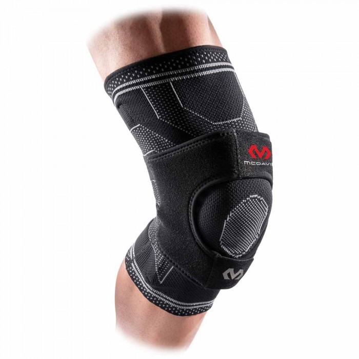 [해외]맥데이비드 무릎 보호대 Elite Engineered Elastic Knee Support With Dual Wrap And Stays 6137100122 Black
