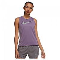 [해외]나이키 Dri Fit Swoosh Run 민소매 티셔츠 6138125879 Amethyst Smoke / White