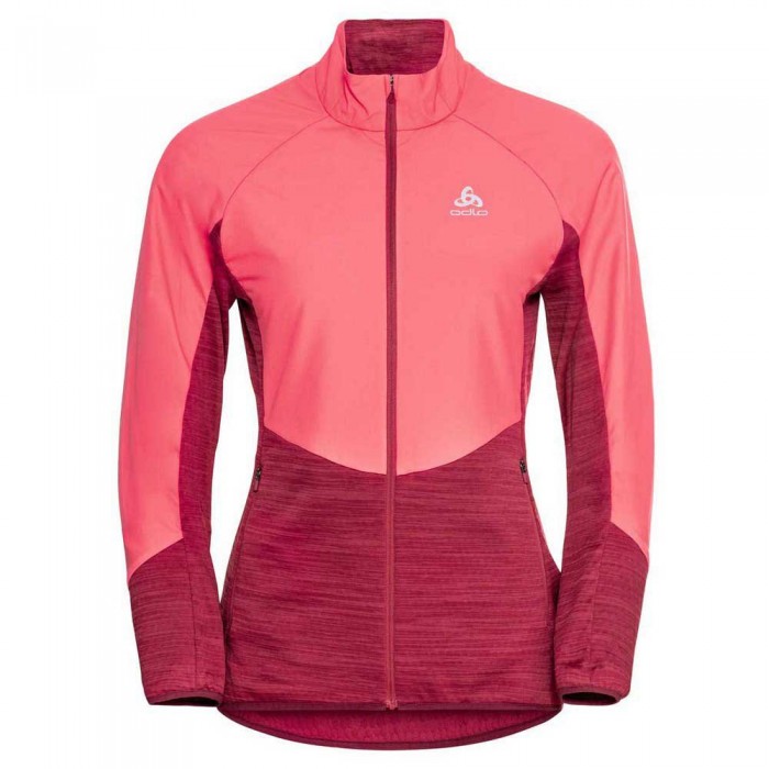 [해외]오들로 Run Easy Warm Hybrid 자켓 6138222265 Deep Claret / Siesta