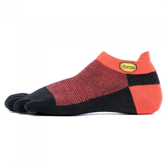 [해외]비브람 FIVEFINGERS Athletic No-Show Socks 6138794919 Red / Black
